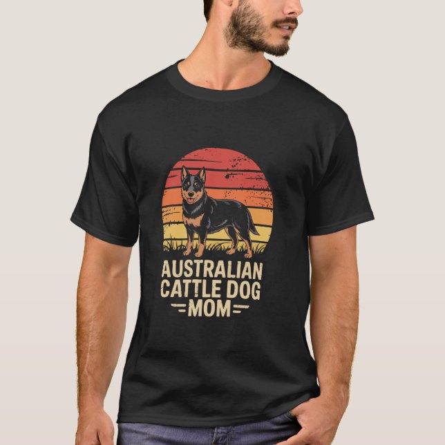 Australian Cattle Dog Mutter T-Shirt (Vorderseite)