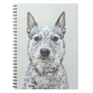Australian Cattle Dog Painting - Niedliche Origina Notizblock