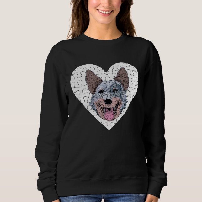 Australian Cattle Dog Puzzle Sweatshirt (Vorderseite)