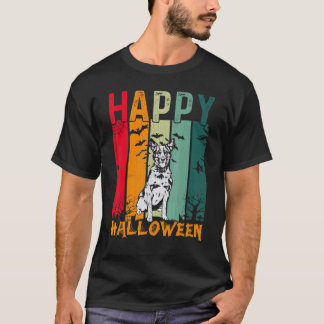 Australian Cattle Dog Retro Halloween-Abendessen P T-Shirt