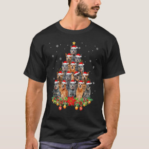 Australian Cattle Dogs Baum Weihnachtspullover Xma T-Shirt