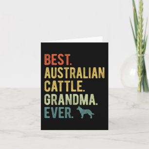 Australian Cattle Oma Ever Dog liebt Mutter Karte
