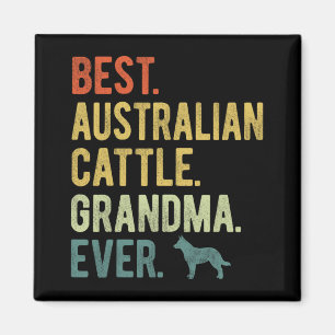 Australian Cattle Oma Ever Dog liebt Mutter Magnet