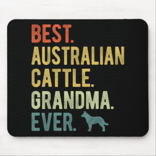 Australian Cattle Oma Ever Dog liebt Mutter Mousepad