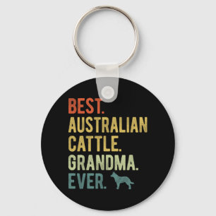 Australian Cattle Oma Ever Dog liebt Mutter Schlüsselanhänger