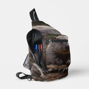 Australian Cudly Baby Wombat, Crossbody Bag