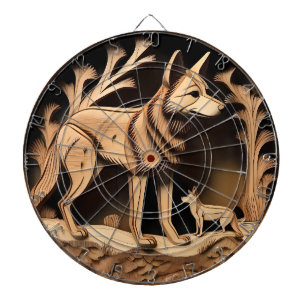 "Australian Dingo: A Nature's Print" Dartscheibe