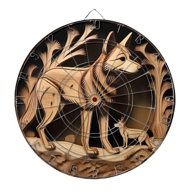 "Australian Dingo: A Nature's Print" Dartscheibe (vorne)