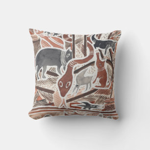 Australian Dreams Mythals Animals Snake Pillow Kissen