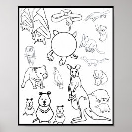 Australian Endangered Animals, Poster