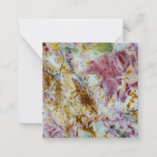 Australian Green Opalite Slab Mitteilungskarte (Vorderseite)