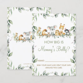 Australian How Big is Mommy's Bly Game Card Einladung