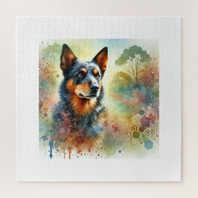 Australian kelpie 141024AREF150 - Watercolor (Vertikal)