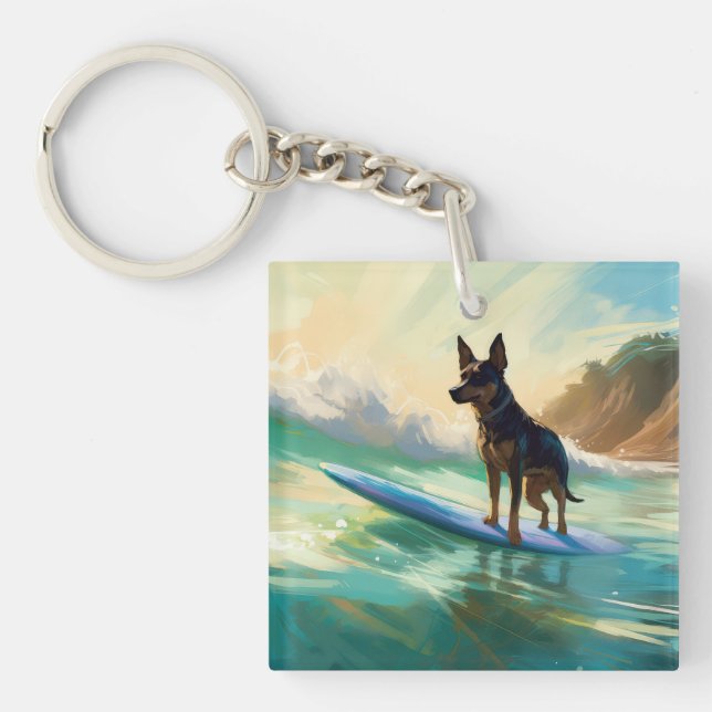 Australian Kelpie Beach Surf Paining (Devant)