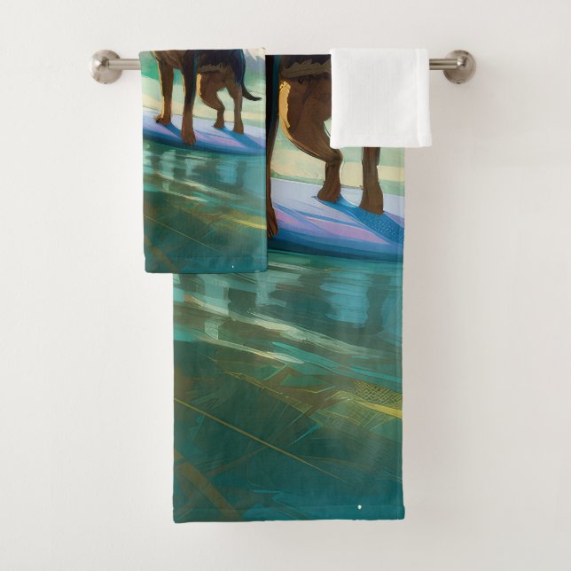 Australian Kelpie Beach Surf Paining (En situation)