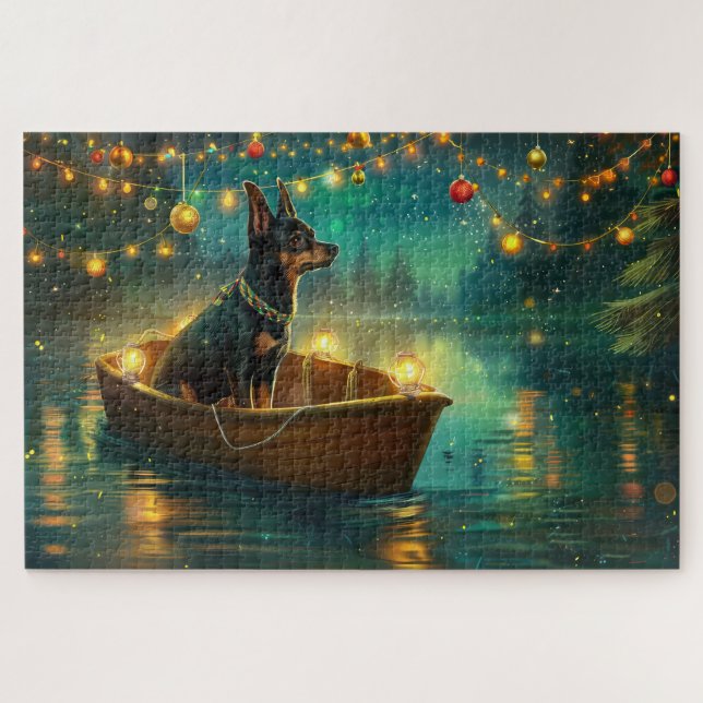 Australian Kelpie Christmas Festive Voyage (Horizontal)