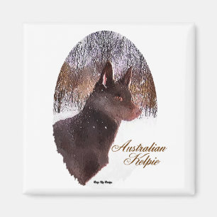 Australian Kelpie Christmas Geschenke Magnet
