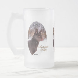 Australian Kelpie Christmas Geschenke Mattglas Bierglas