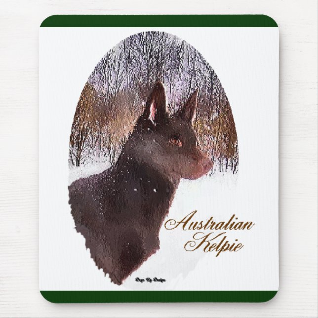 Australian Kelpie Christmas Geschenke Mousepad (Vorne)