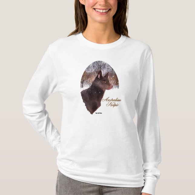 Australian Kelpie Christmas Geschenke T-Shirt (Vorderseite)