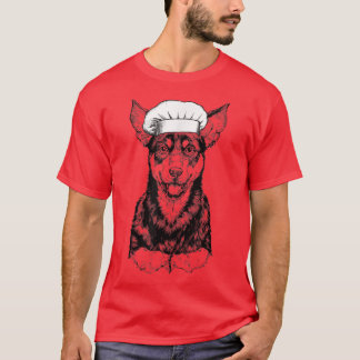Australian Kelpie Dog Cook Koch Funny Cooking T-Shirt