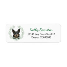 Australian Kelpie Dog Eucalyptus Leaf Wreath