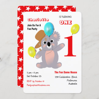 Australian Koala Bear Niedlich Graphic Einladung