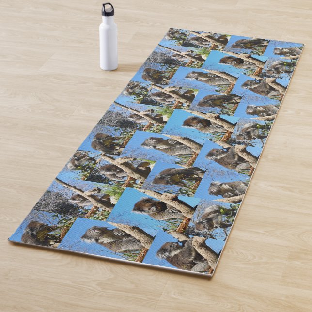 Australian Koala Bears Foto Collage, Yogamatte (Beispiel)