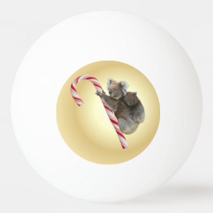Australian Koala Christmas Candy Cane Tischtennisball