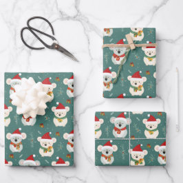 Australian Koala Weihnachten Geschenkpapier Set