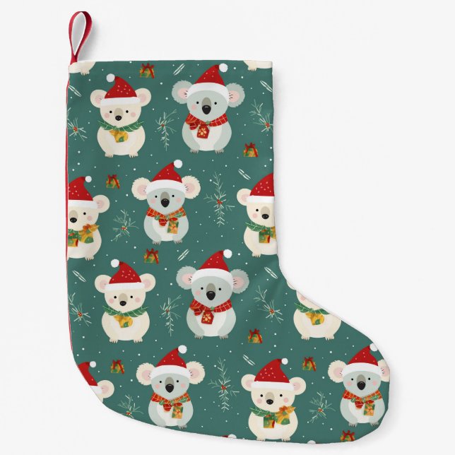 Australian Koala Weihnachten Kleiner Weihnachtsstrumpf (Vorderseite)