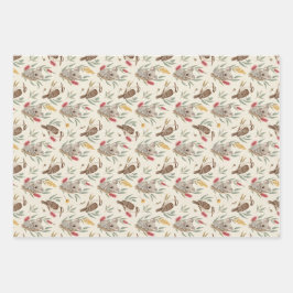 Australian Koalas, Kookaburras and Native Flora Geschenkpapier Set