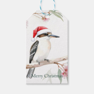 Australian Kookaburra Weihnachtsmannmütze Frohe We Geschenkanhänger