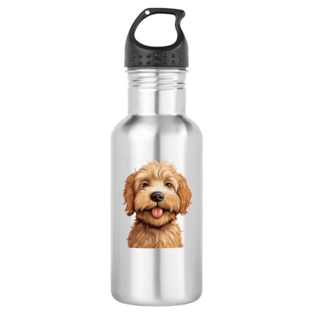 Australian Labradoodle Edelstahlflasche (Vorderseite)