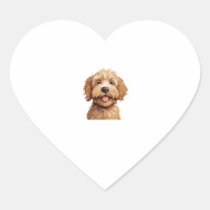 Australian Labradoodle Herz-Aufkleber