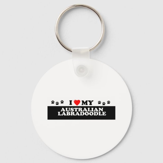AUSTRALIAN LABRADOODLE SCHLÜSSELANHÄNGER (Vorderseite)