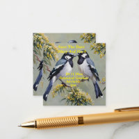 Australian Magpies Oil Paint, Save the Date,
