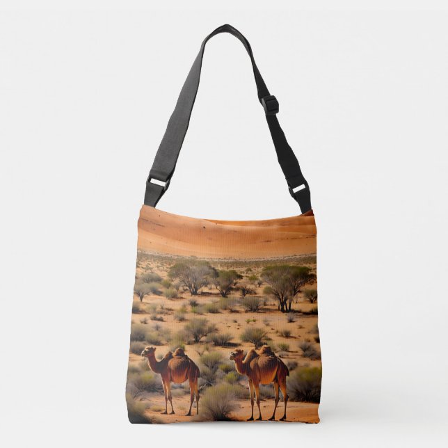 Australian Outback Camels, Tragetaschen Mit Langen Trägern (Vorderseite)