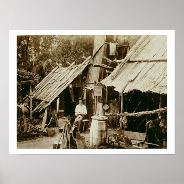 Australian prospector, c.1880s (sepia photo) poster (Vorne)