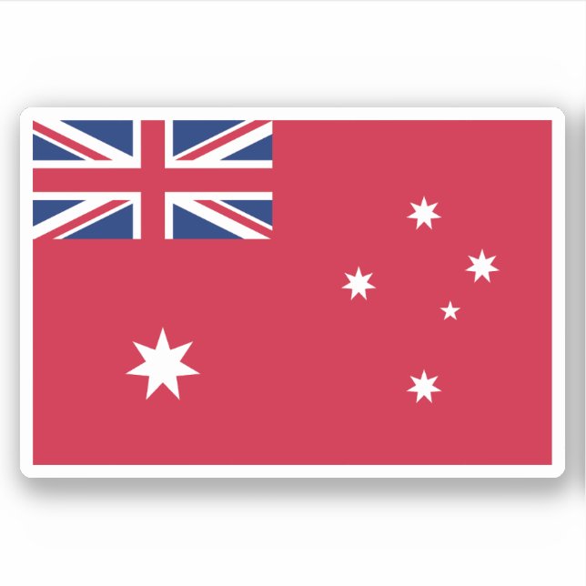 Australian Red Ensign Aufkleber (Vorderseite)