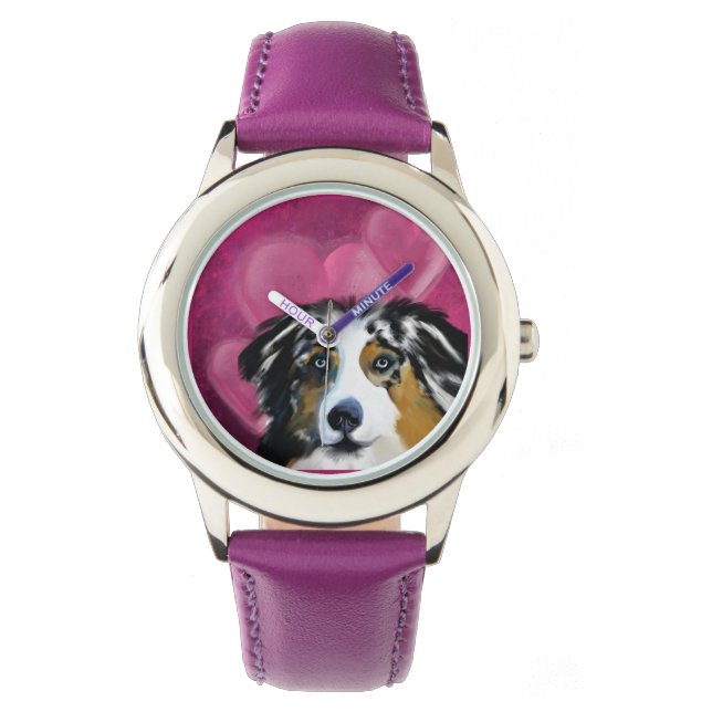 AUSTRALIAN SHEPHERD ARMBANDUHR (Vorderseite)