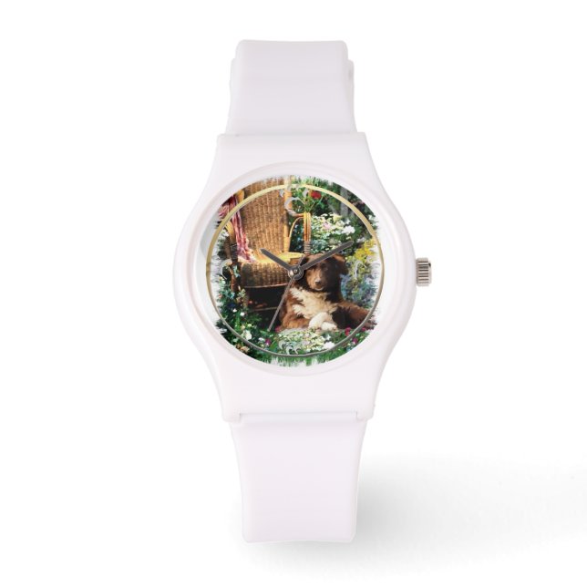 Australian Shepherd Art Armbanduhr (Vorderseite)