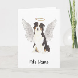 Australian Shepherd Aussie Beileid Memorial Karte