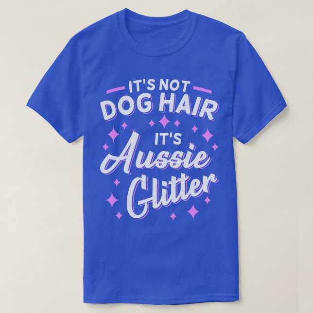 Australian Shepherd Aussie Dog Mama Glitzer T-Shirt (Design vorne)