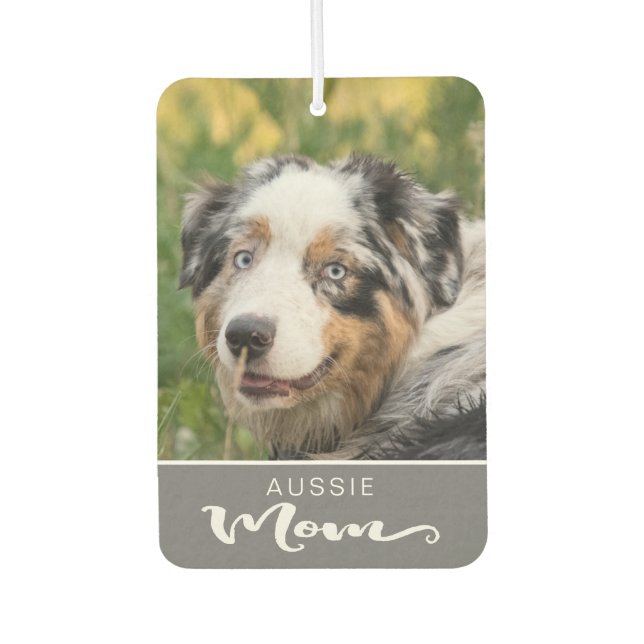 Australian Shepherd Aussie Insert Dog's Picture Autolufterfrischer (Vorderseite)