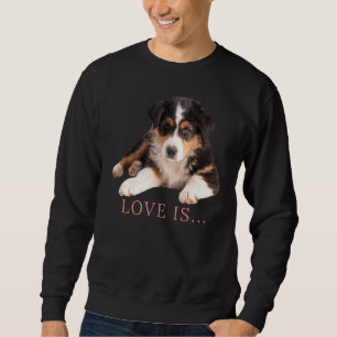 Australian Shepherd Aussie Mama Vater Liebe Dog T- Sweatshirt