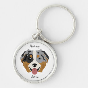 Australian Shepherd, Aussie Schlüsselanhänger