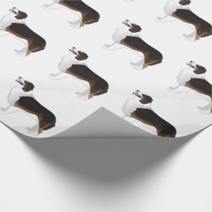 Australian Shepherd Basic Breed Silhouette Geschenkpapier