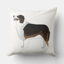 Australian Shepherd Basic Breed Silhouette Kissen