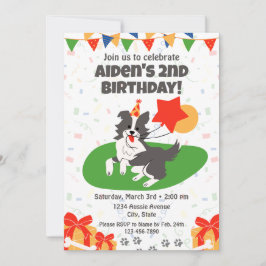 Australian Shepherd Birthday Einladung